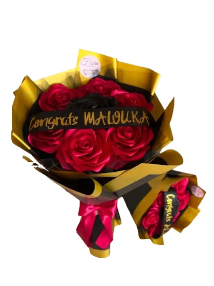7 Flowers + Ribbon Wrap